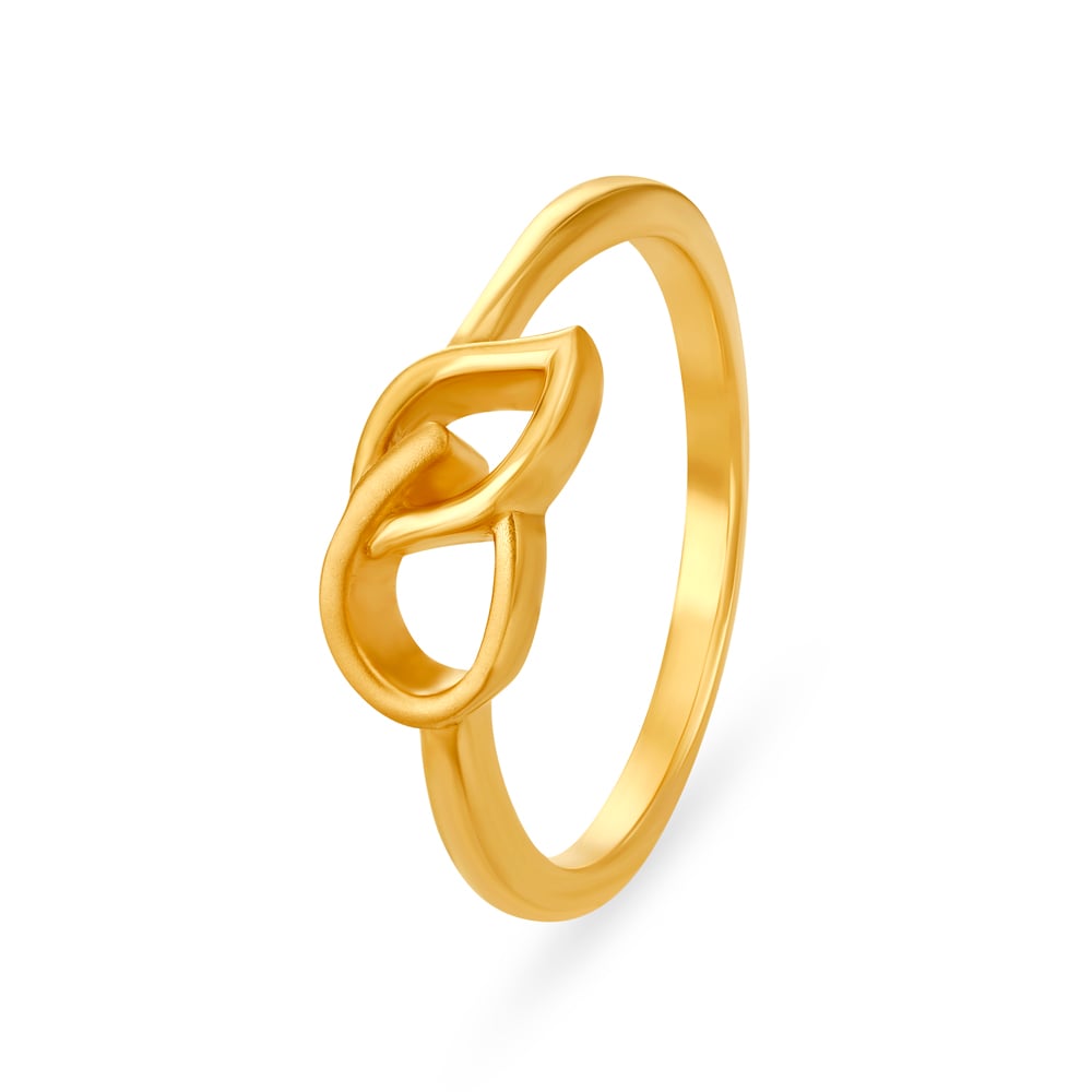 Tanishq simple 2025 gold ring