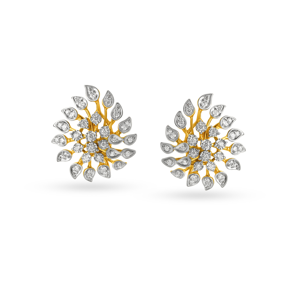 Buy PC Jeweller 18k Gold  Diamond The Garrama Earrings for Women Online At  Best Price  Tata CLiQ