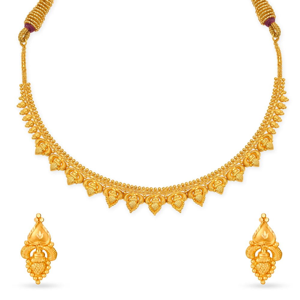 

Stunning Gold Necklace Set