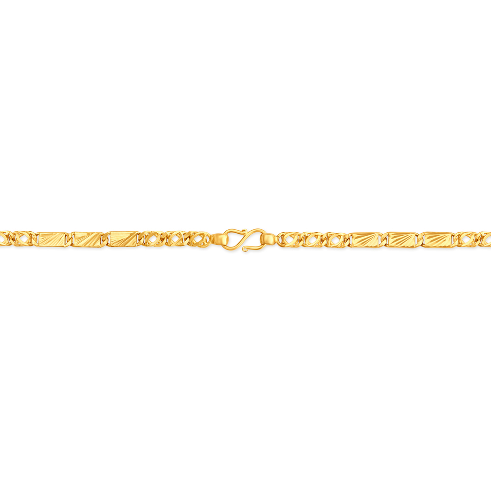 

Sonorous 22 Karat Yellow Gold Etched Chain