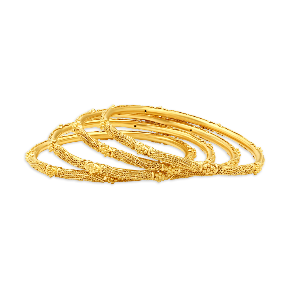 Dazzling Traditional Gold Bangle