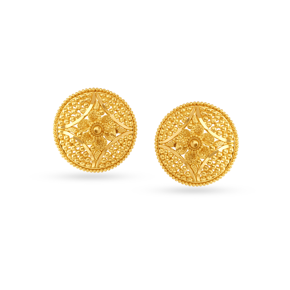 Artika Gold Earrings Online Jewellery Shopping India | Yellow Gold 22K |  Candere by Kalyan Jewellers