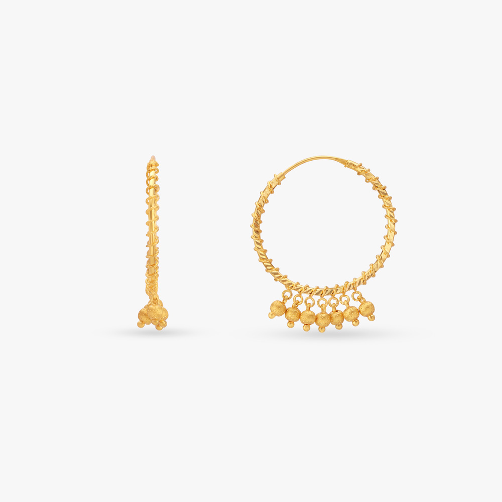 

Charming Gold Hoop Earrings