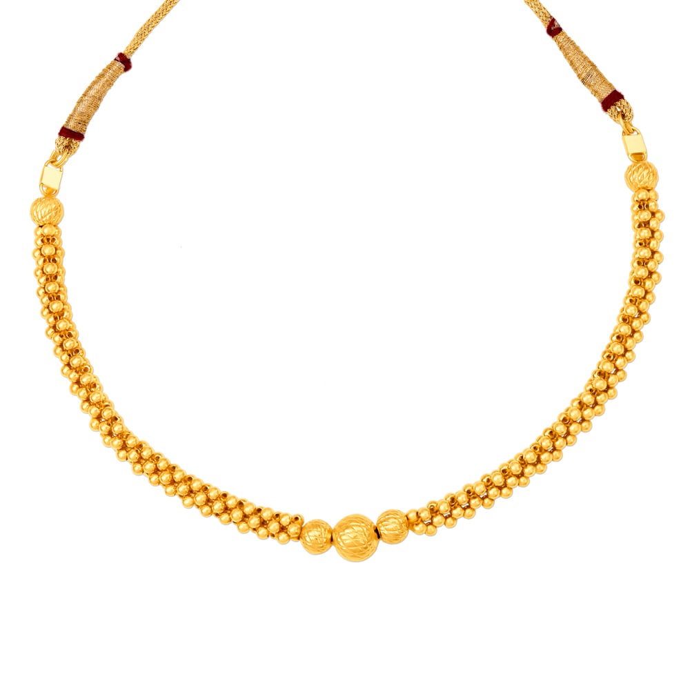 

Regal Beaded Gold Necklace