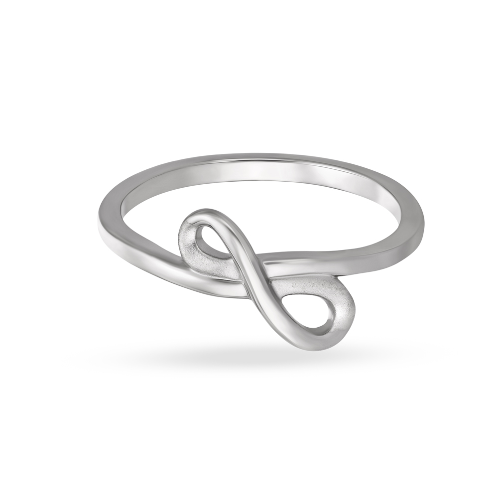 Elegant Infinity Platinum Ring