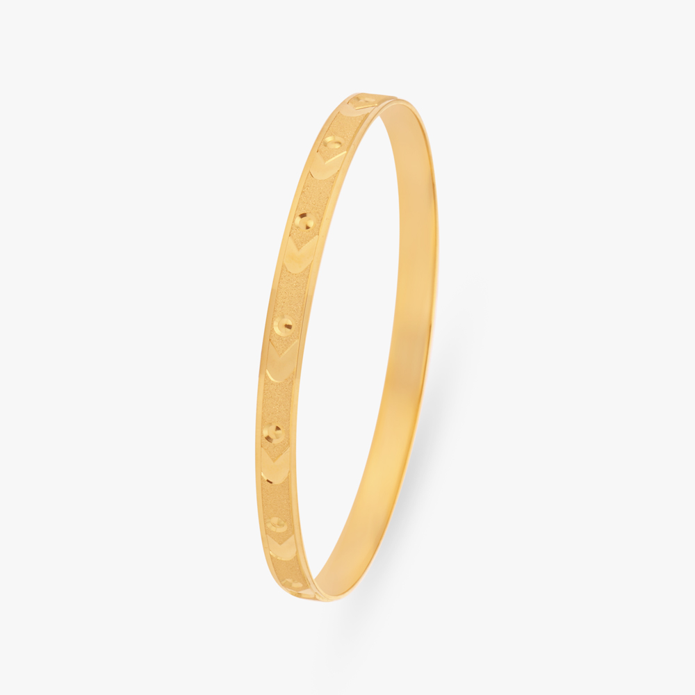 Engraved Gold Bangles