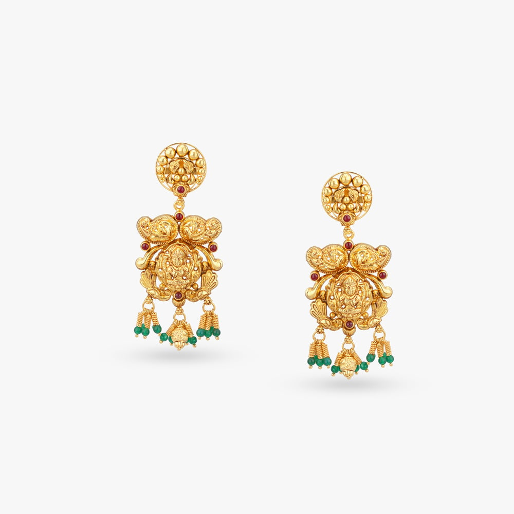 

Timeless Royalty Gold Drop Earrings