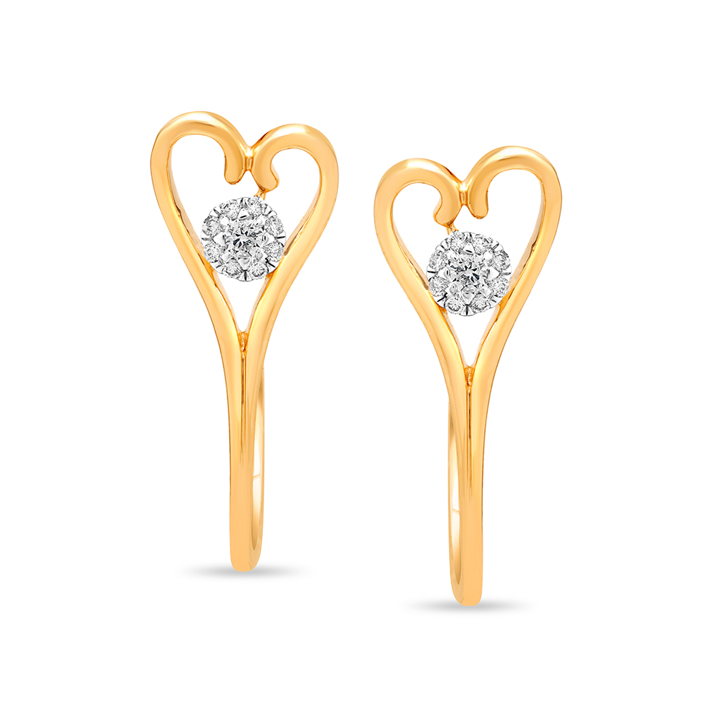 Buy Mia by Tanishq Cupid 14k Pure Gold Stud Earrings Online At Best Price @  Tata CLiQ