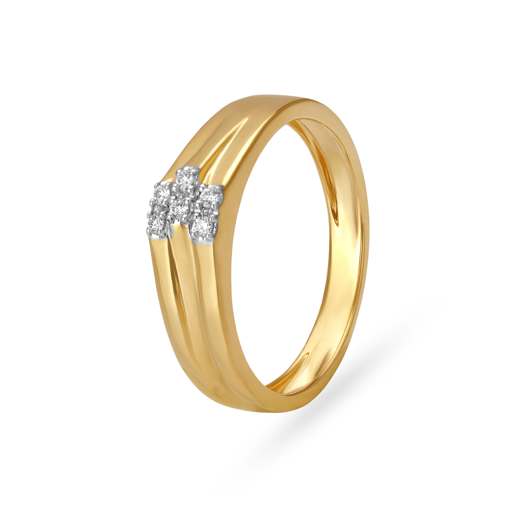 Charming Contemporary Diamond Finger Ring