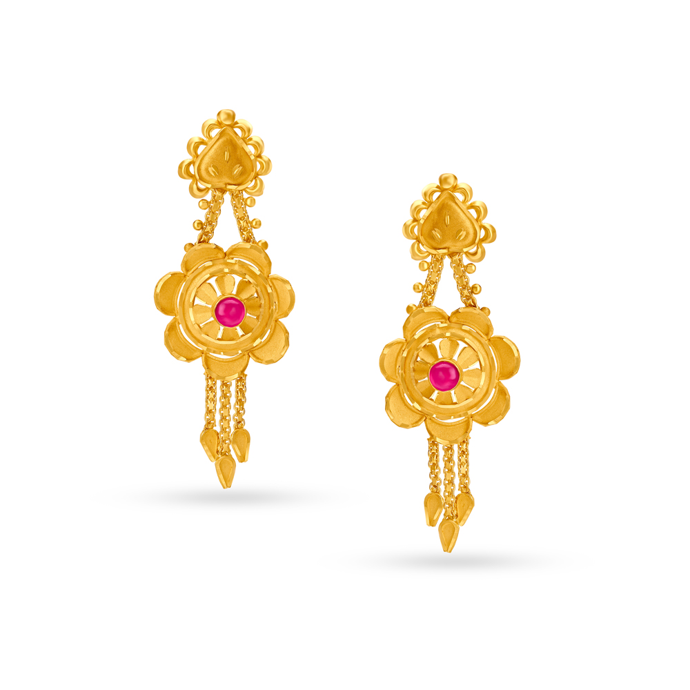 PC Chandra Jewellers Yellow Gold 22kt Jhumki Earring Price in India - Buy  PC Chandra Jewellers Yellow Gold 22kt Jhumki Earring online at Flipkart.com