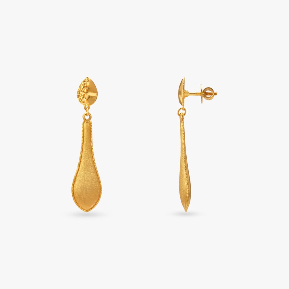 

Refined Grace Gold Drop Earrings