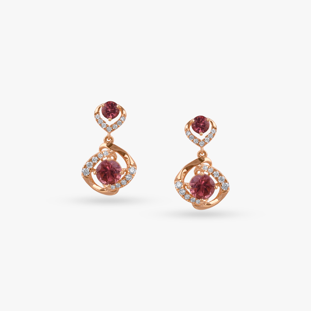 

Pink Paradise Diamond Drop Earrings