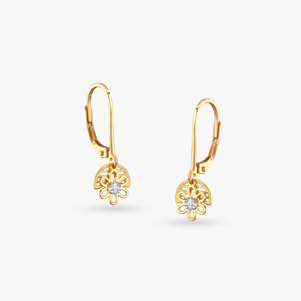 

Sweet Sparkle Diamond Hoop earrings for Kids