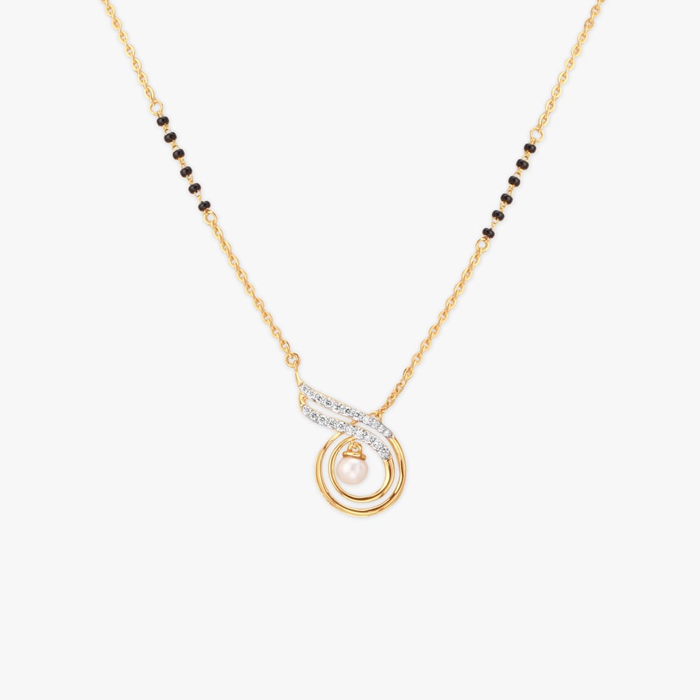 

Radiant Swirl Diamond Mangalsutra