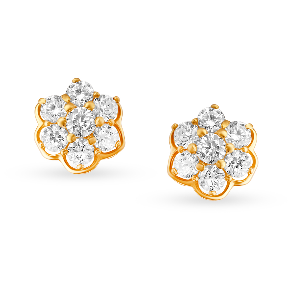 Buy Gold & Diamond Earrings for Men & Women Online | Tanishq