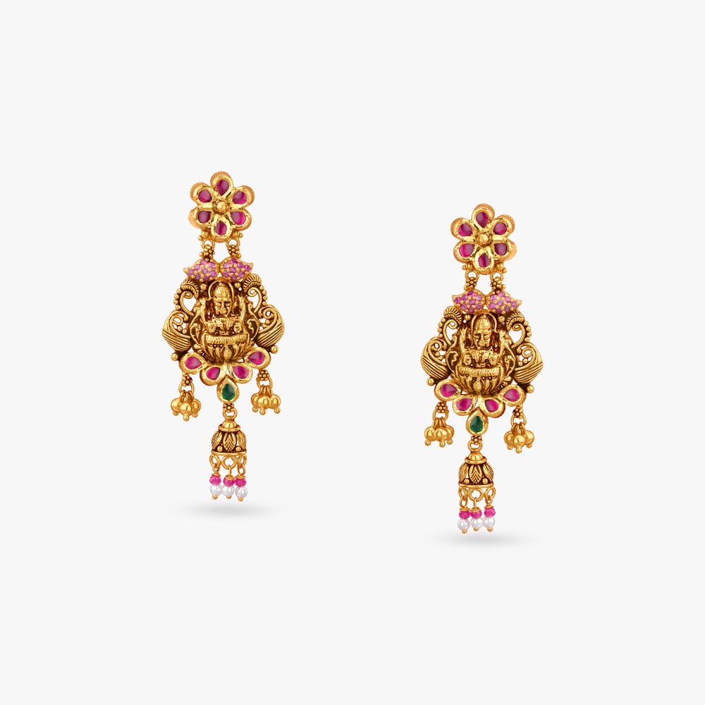 

Opulent Grace Gold Drop Earrings