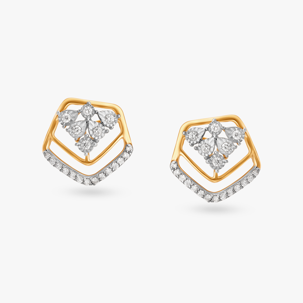 Icy 925 Micro Pave Earring 14K Gold Finish VVS Cubic Zircon Crystals /  Authentic 925 Sterling Silver Screw Back Earrings | AAA HIP-HOP JEWELRY  WHOLESALE