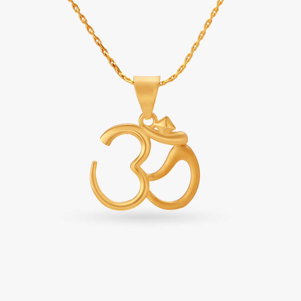 Om on sale pendant tanishq