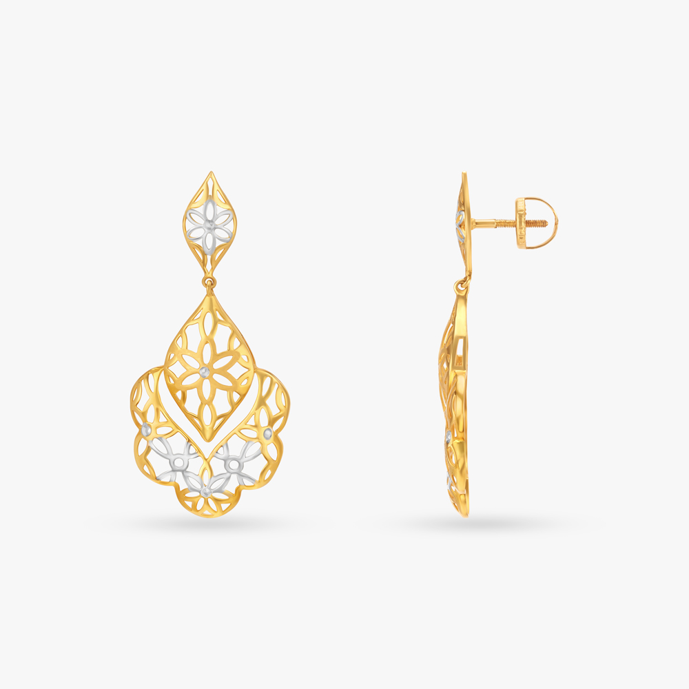 

Sparkling Gold Drop Earrings