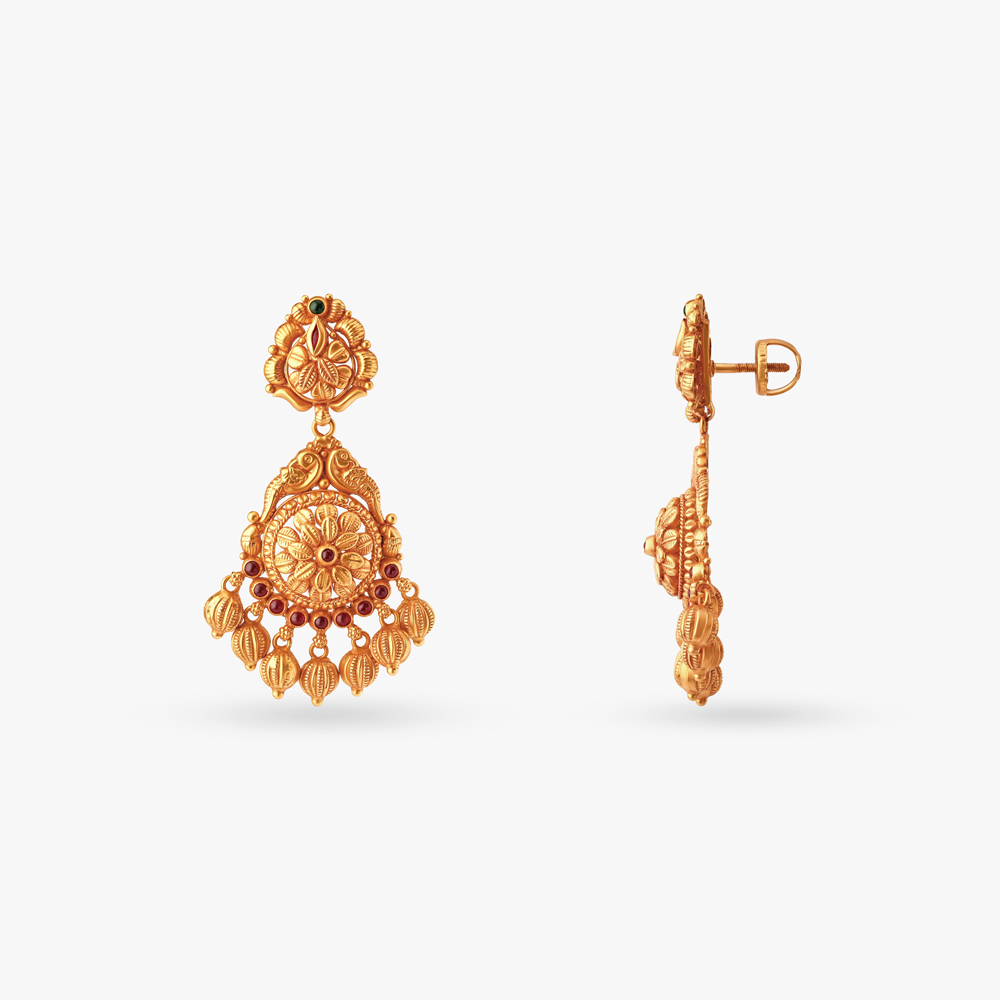 

Sparkling Charm Traditional Drop Earrings