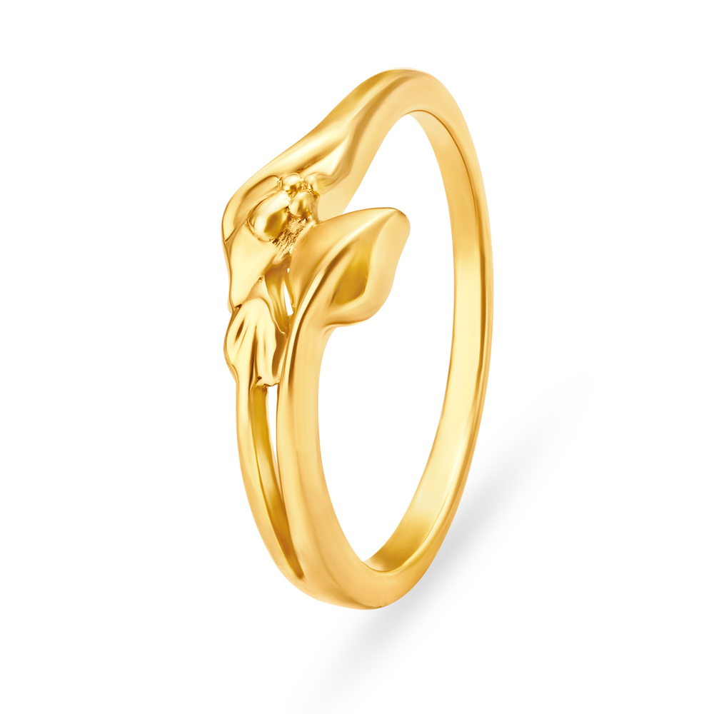 

Leaf Gold Finger Ring