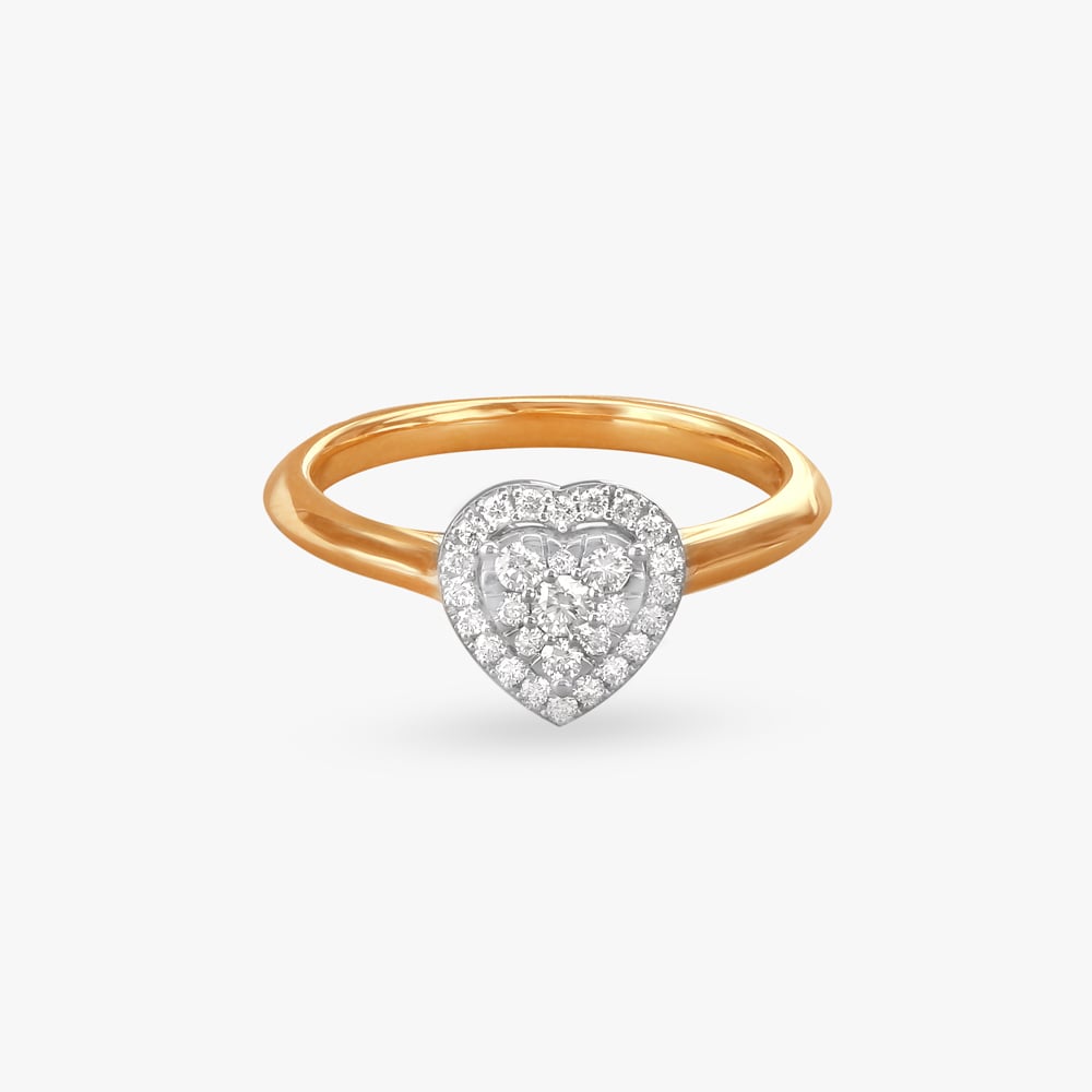 

Heartfelt Spark Diamond Finger Ring