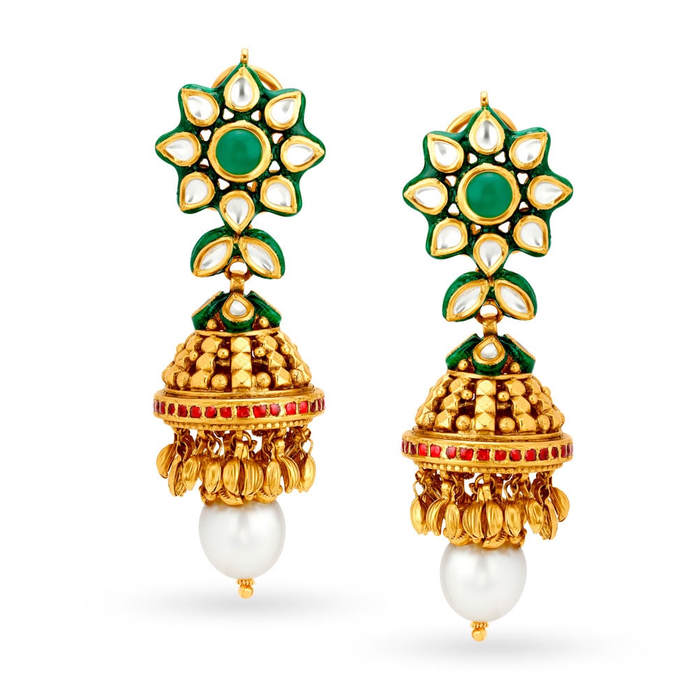 Opulent Antique Gold Earrings