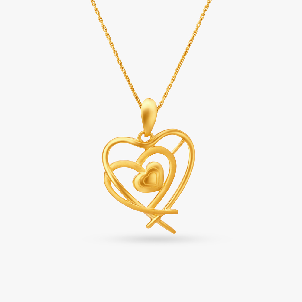 

Triple-Layered Heart Pendant