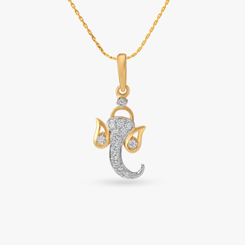 

Jai Ganesh Diamond Pendant