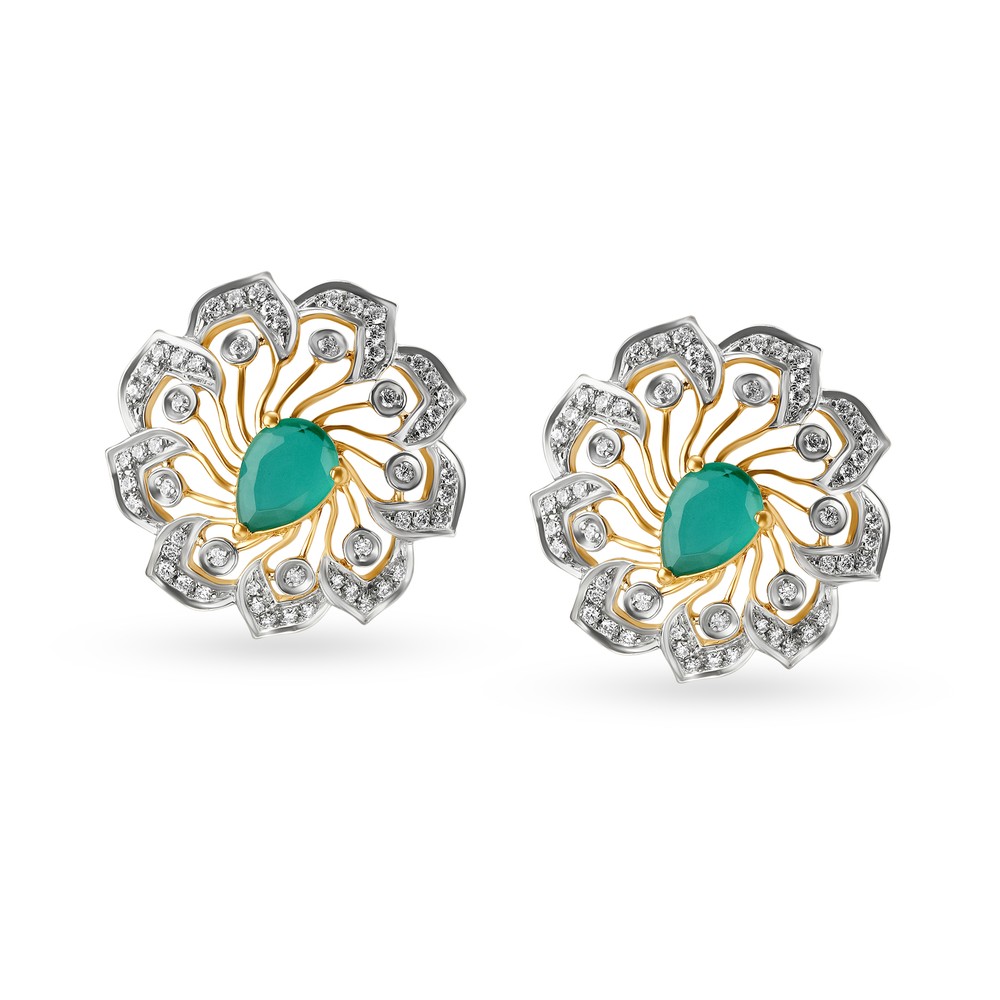 Dazzling Allure Solitaire Earrings