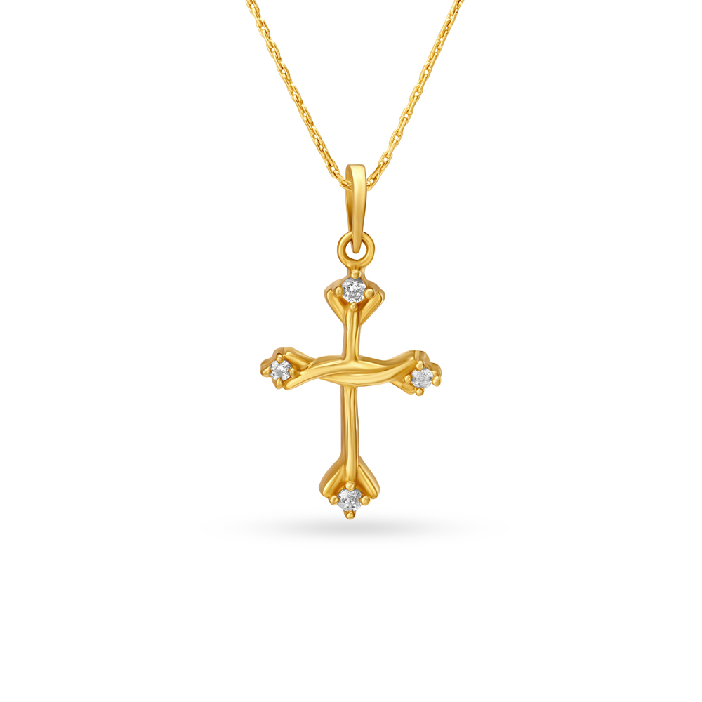 Tanishq cross deals pendant