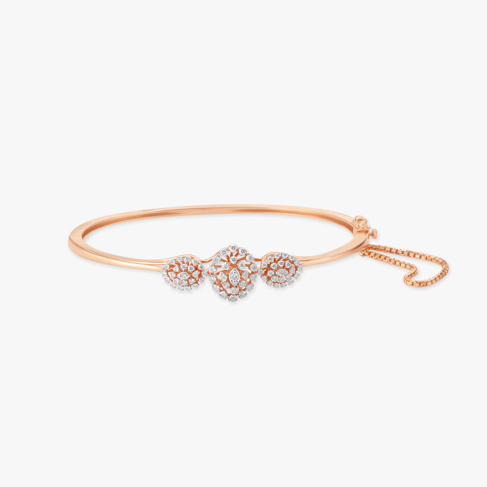 

Timeless Floral Diamond Bangle