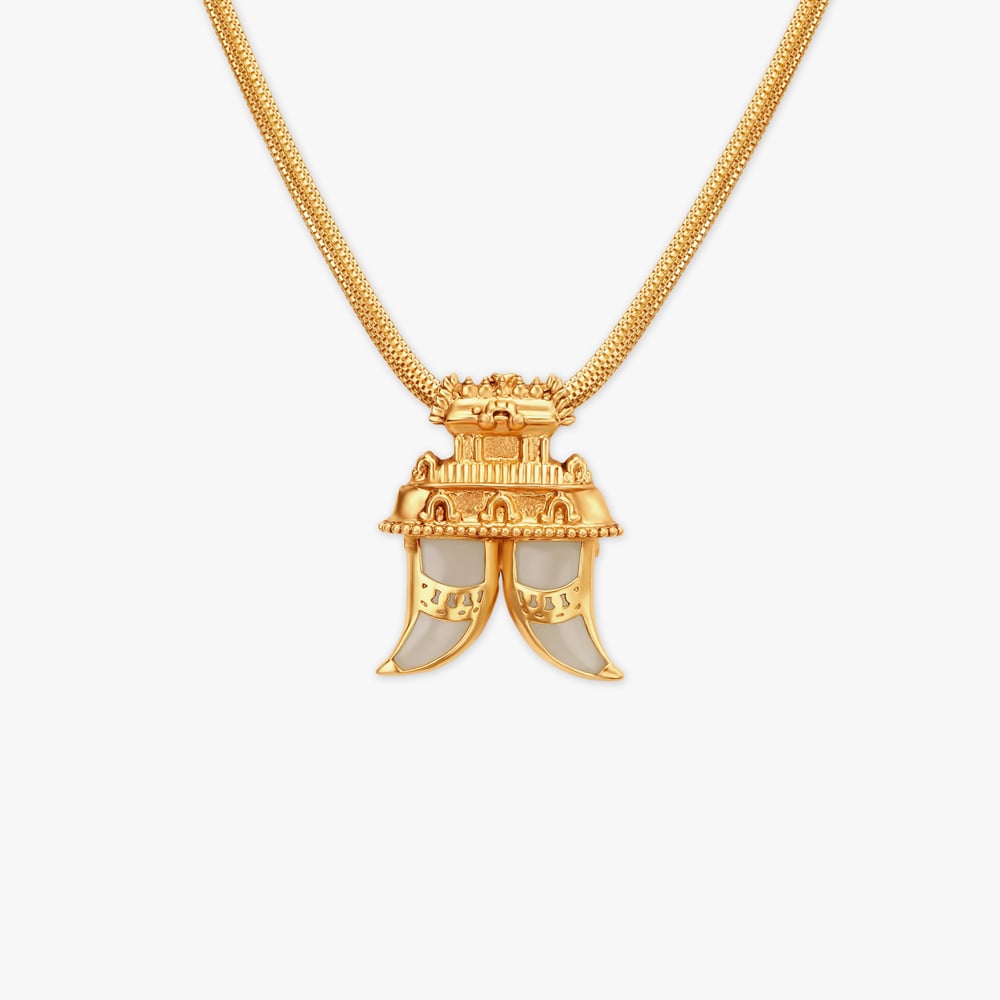 Tigers Nail Pendant- South India Jewels - Online Stores