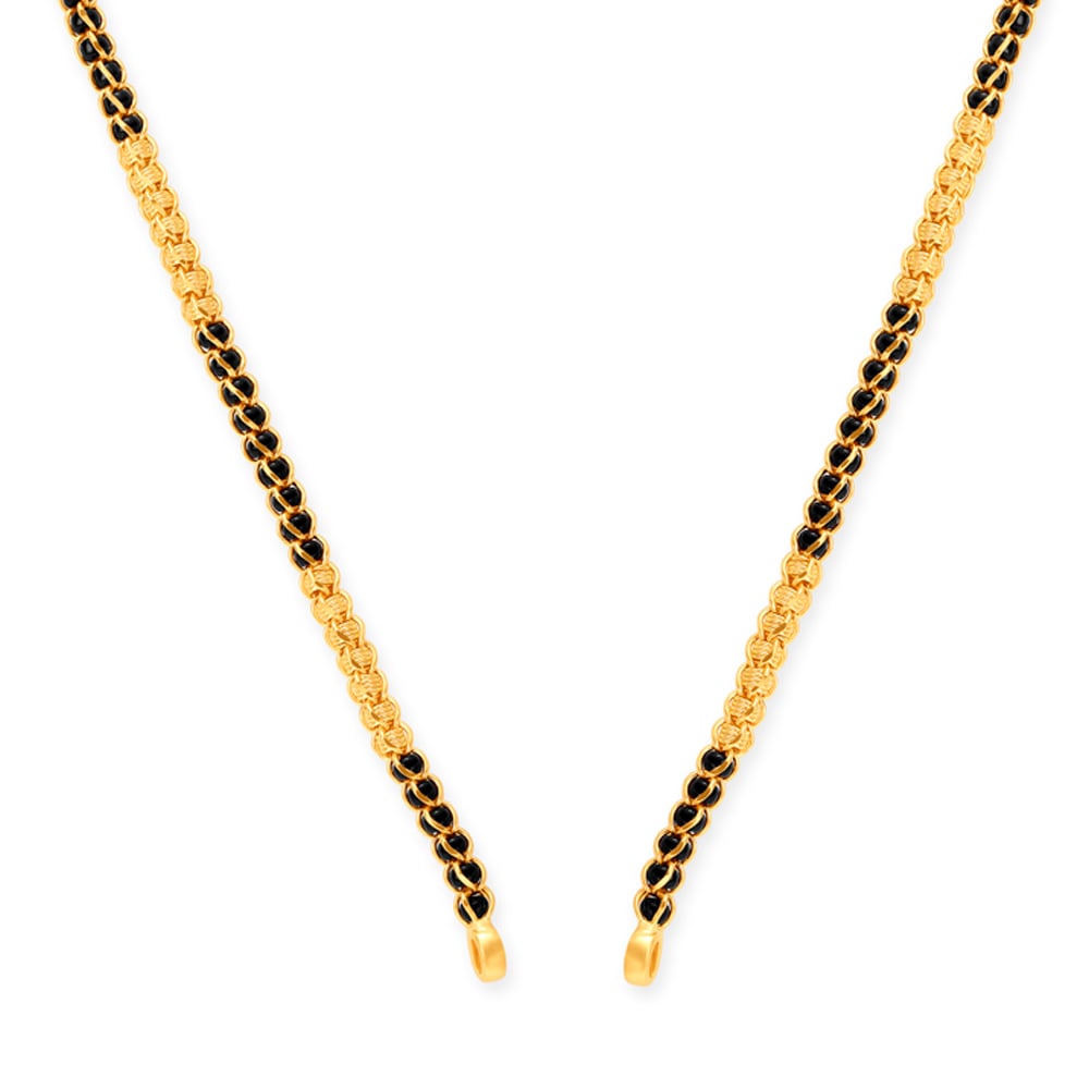 

Black Enamel Gold Mangalsutra