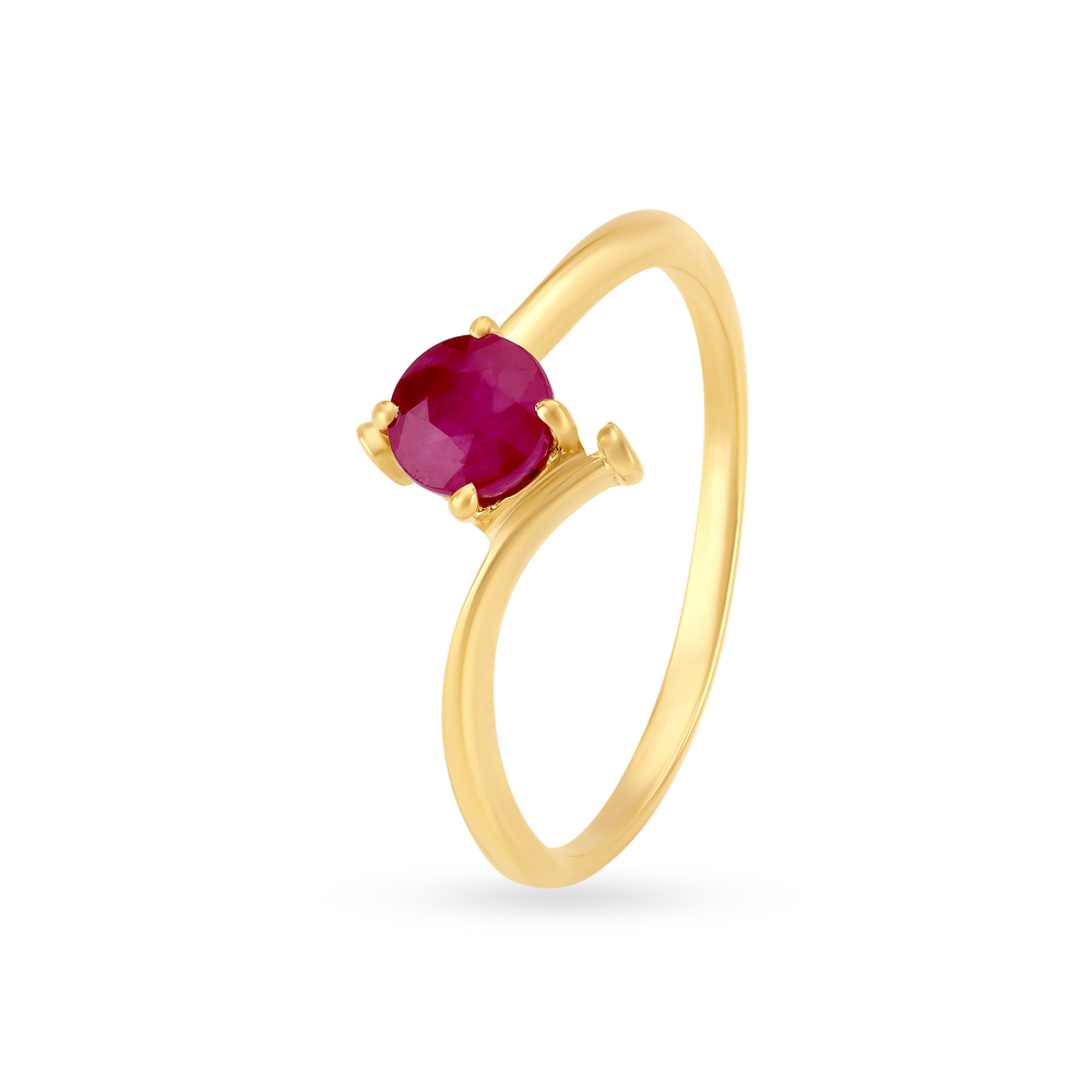 Graceful Ruby Ring