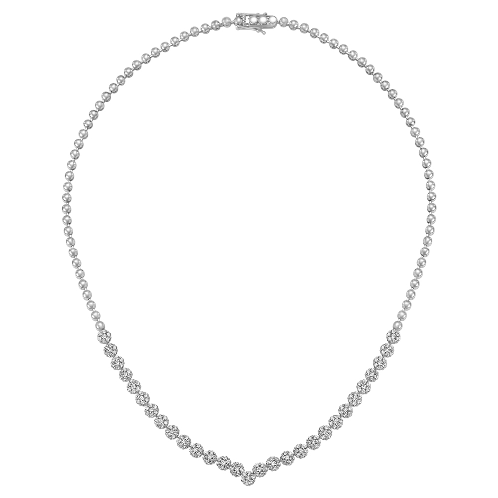 Dazzling White Gold and Diamond Necklace