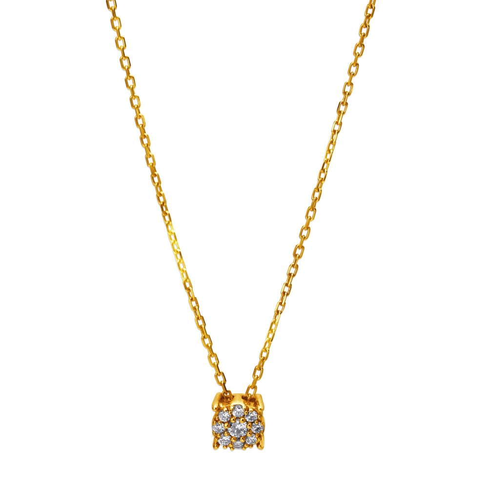 

Floral Sparkle Diamond Necklace