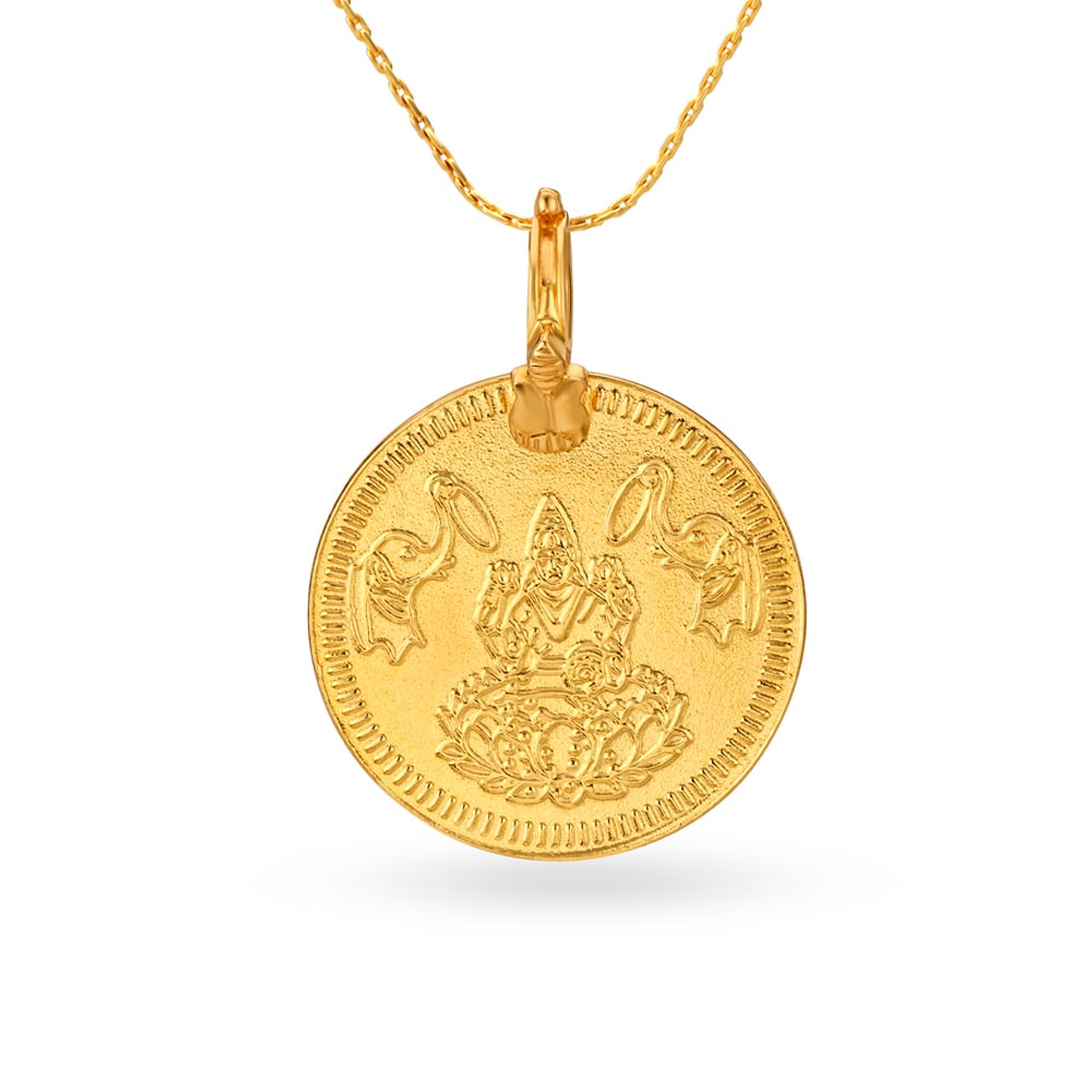 

Divine Carved Goddess Lakshmiji Gold Coin