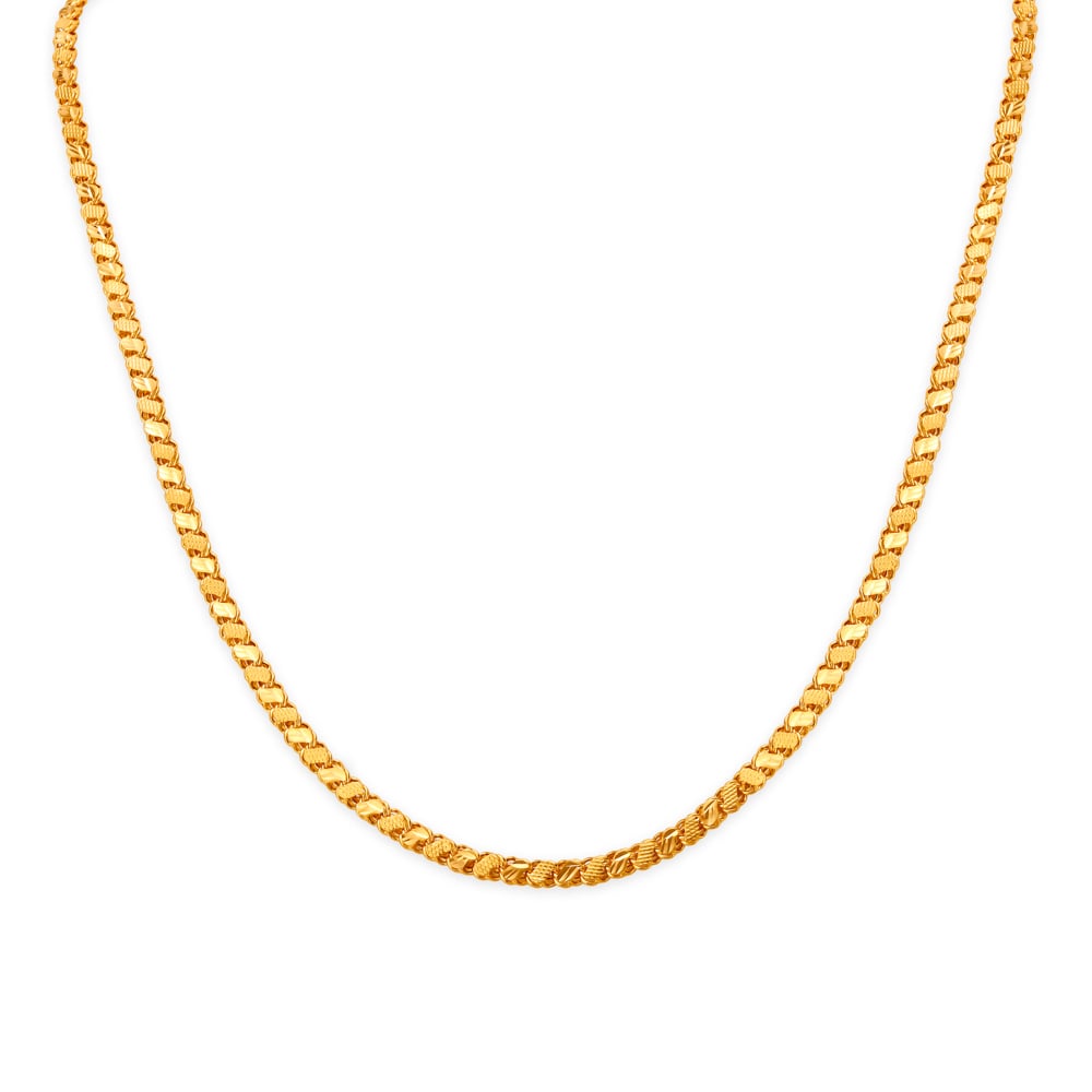 

Sleek Gold S Chain for Men