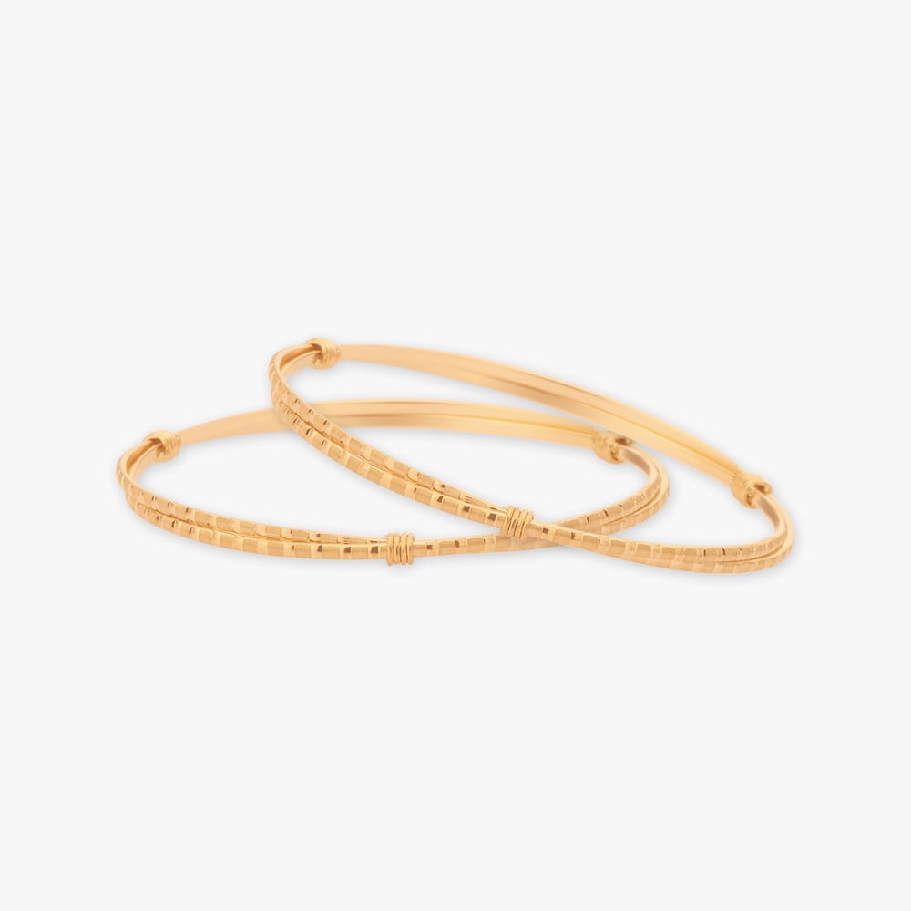 

Sleek Gold Bangles