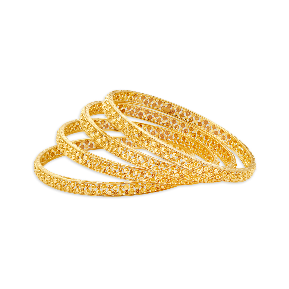 

Sunlit Splendor Gold Bangles