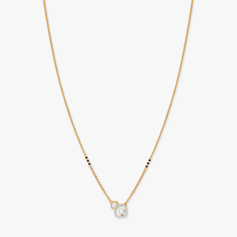 

Square Charm Diamond Mangalsutra