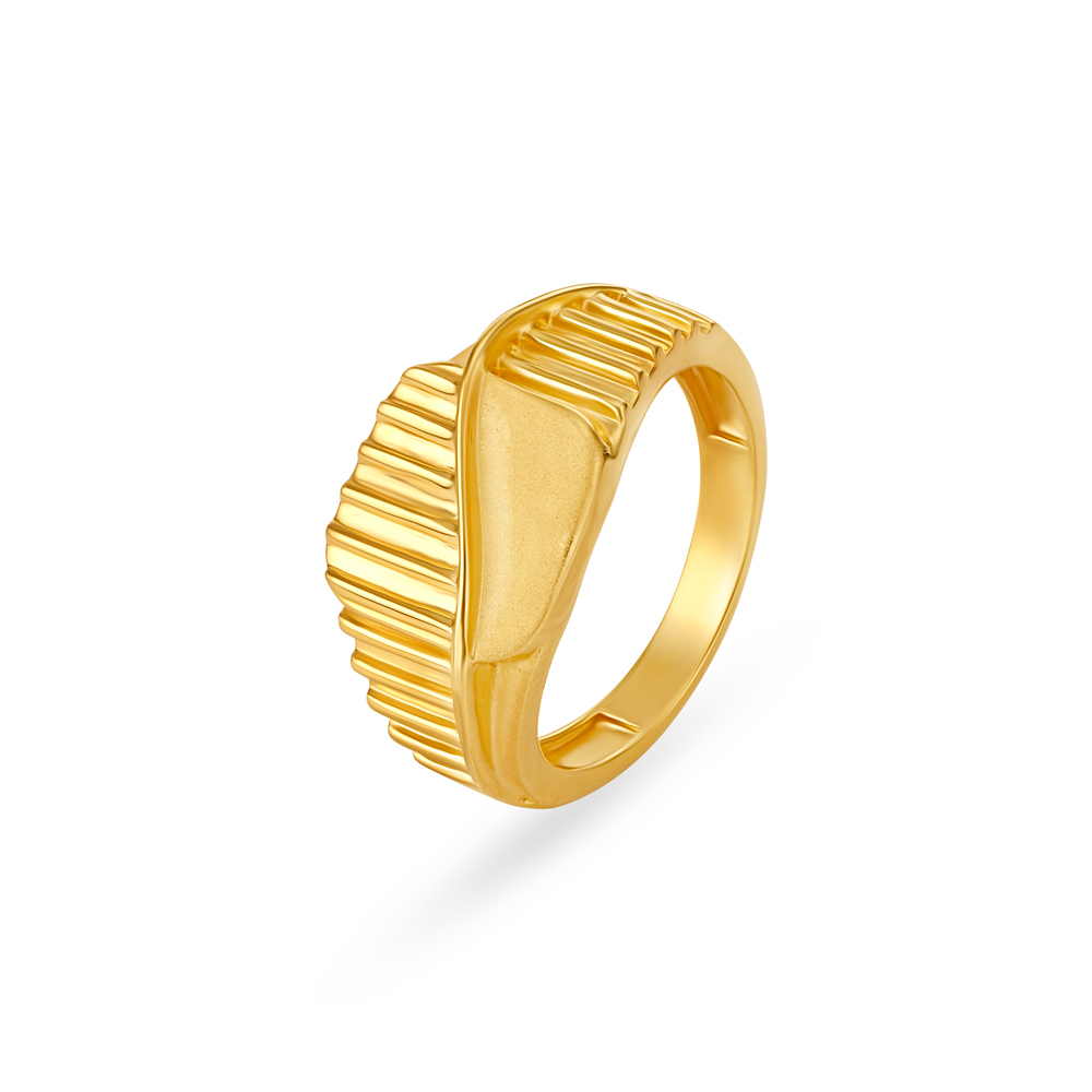 Bold Abstract Gold Ring