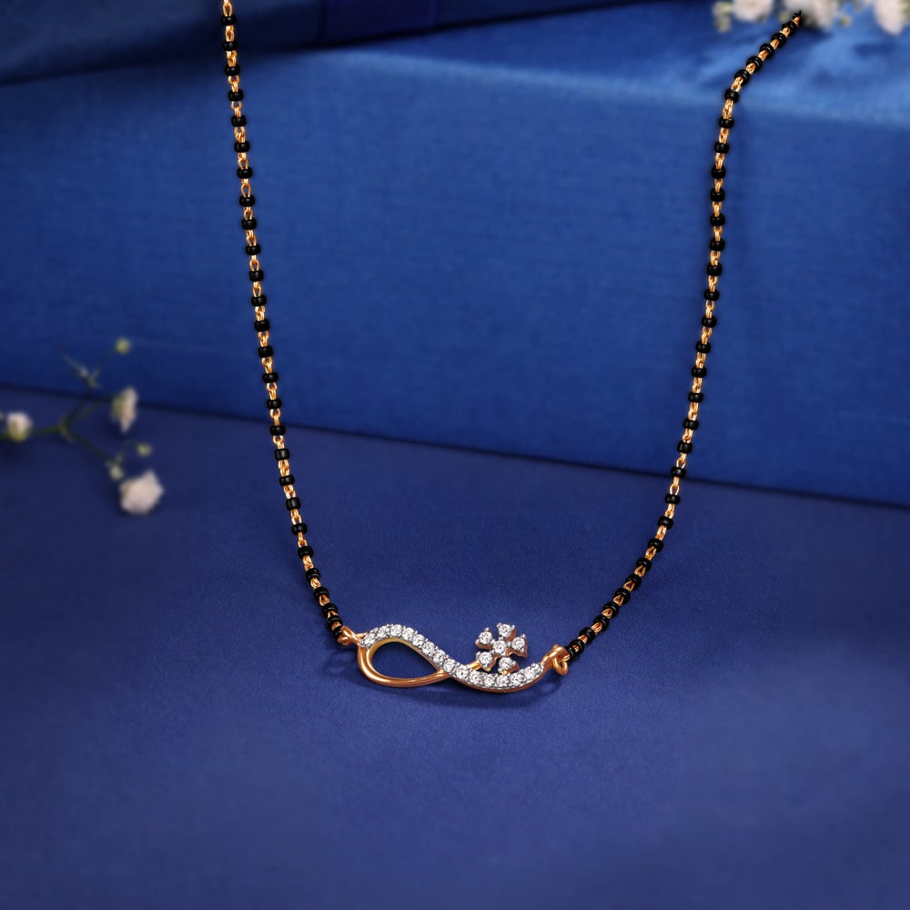 

Infinity Floral Diamond Mangalsutra