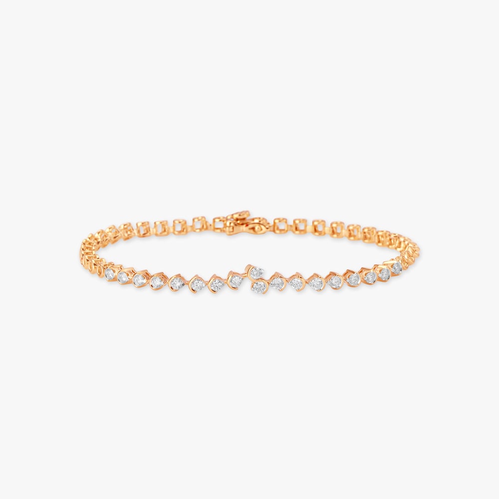 

Gold Silhouette Tennis Bracelet