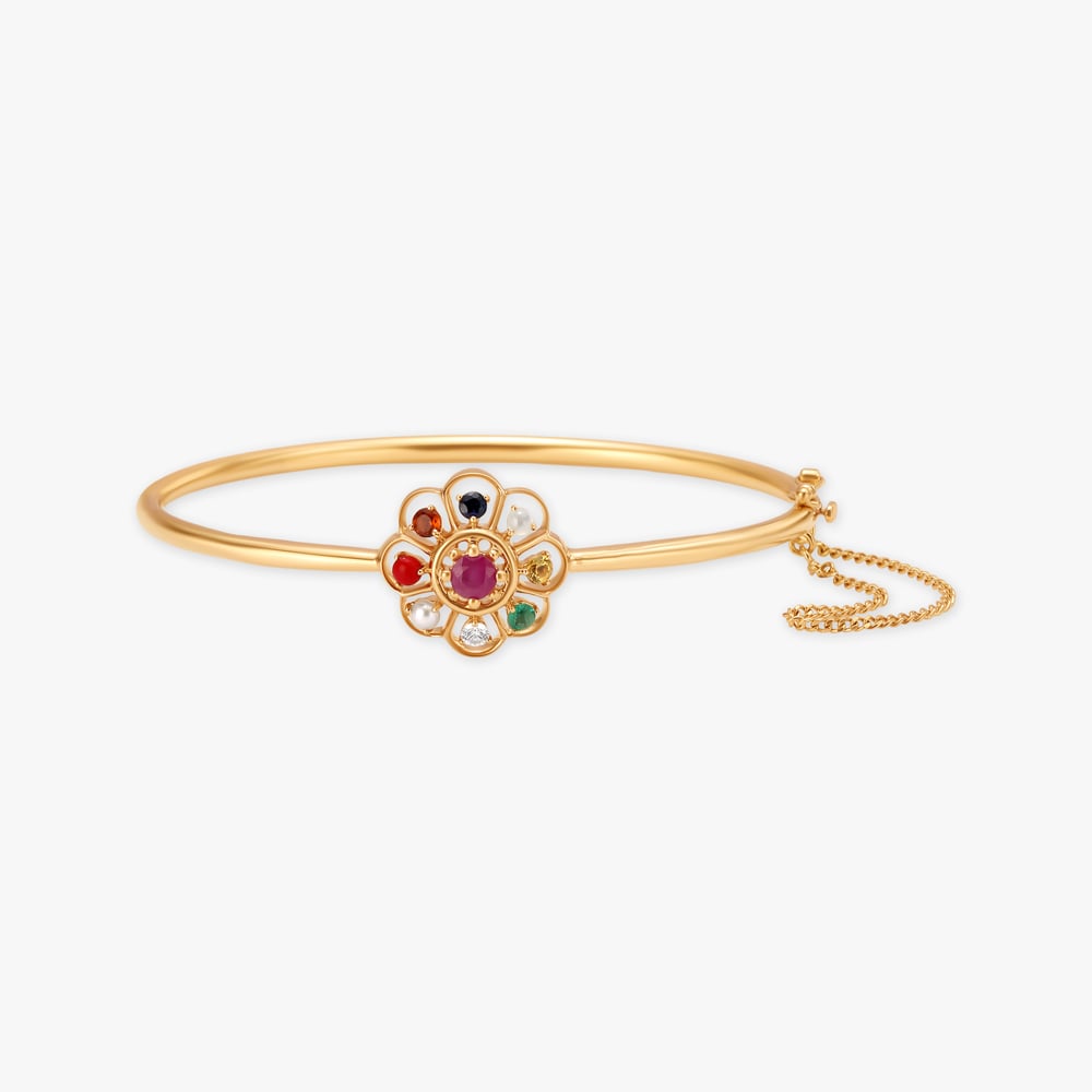 

Colourful Floral Navaratnam Bangle