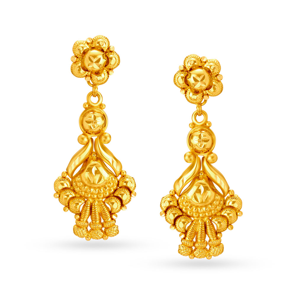 22 Karat Gold Drop Earrings
