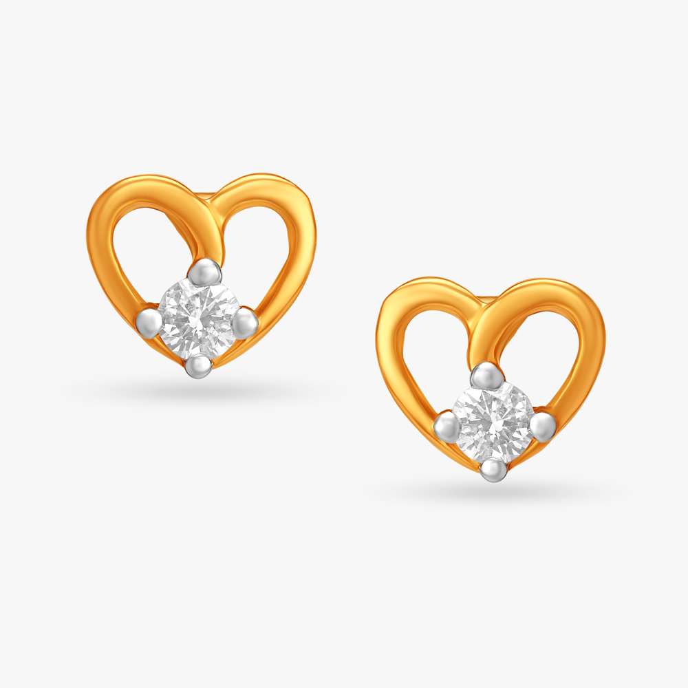 Buy Mia by Tanishq Heartbeat Wingspan 14k Stud Earring Online At Best Price  @ Tata CLiQ