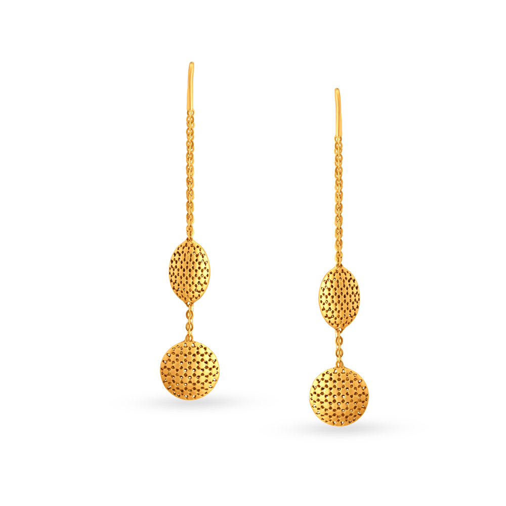 Contemporary Mesh Drop Earrings