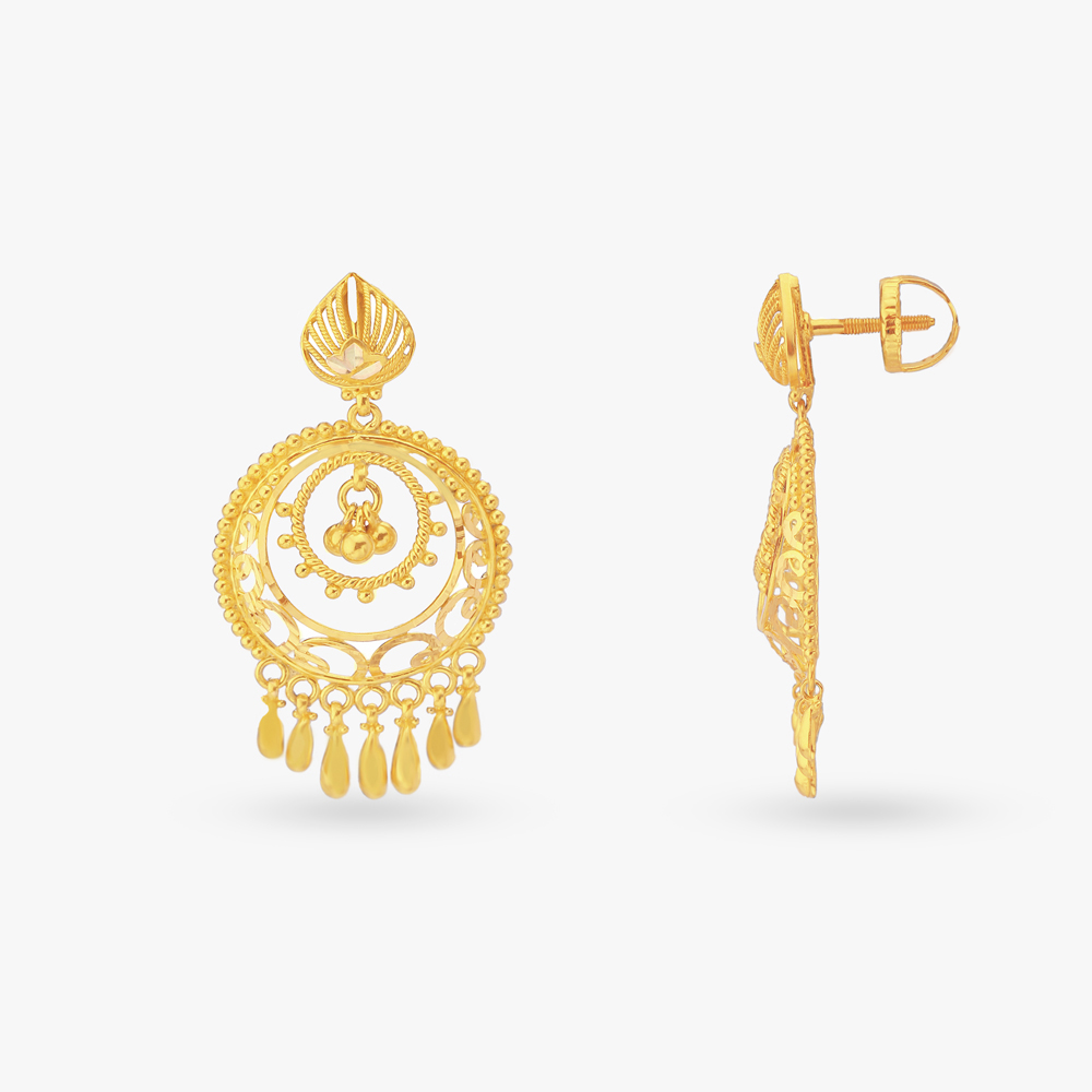 

Radiant Gold Drop Earrings